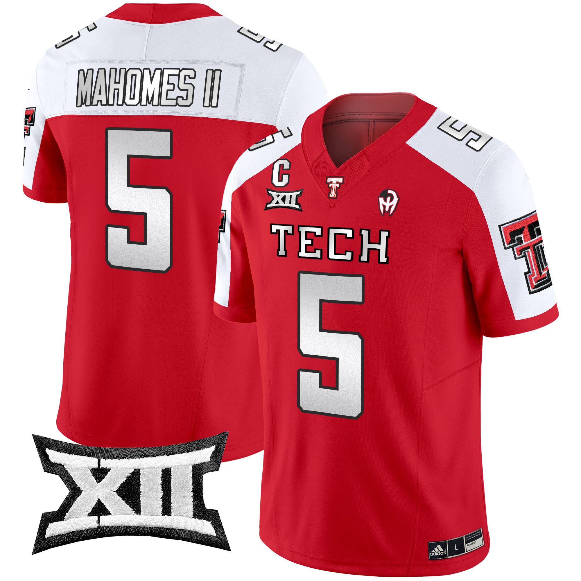 Men Texas Tech Red Raiders #5 Mahomes ii Red 2024 Patrick Mahomes Symbol Vapor Limited NCAA Jersey